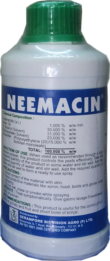 Neemacin 10000 PPM bottle
